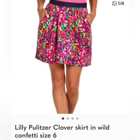 Lilly Pulitzer Clover skirt in wild confetti - Picture 7 of 8